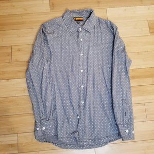 Brooklyn Industries Gray w/white Polka Dots LS